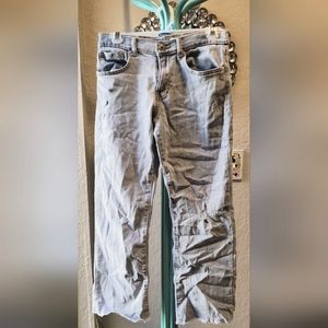 Levi's Wide-leg Distressed Light Wash Girl's Jean with Unfinished Hem at Leg